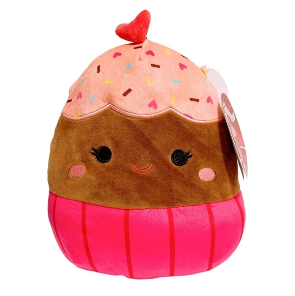 Squishmallow Kellytoy Valentine Squad Plush Toy, 12" Ottie The Cupcake, NWT - Picture 1 of 8
